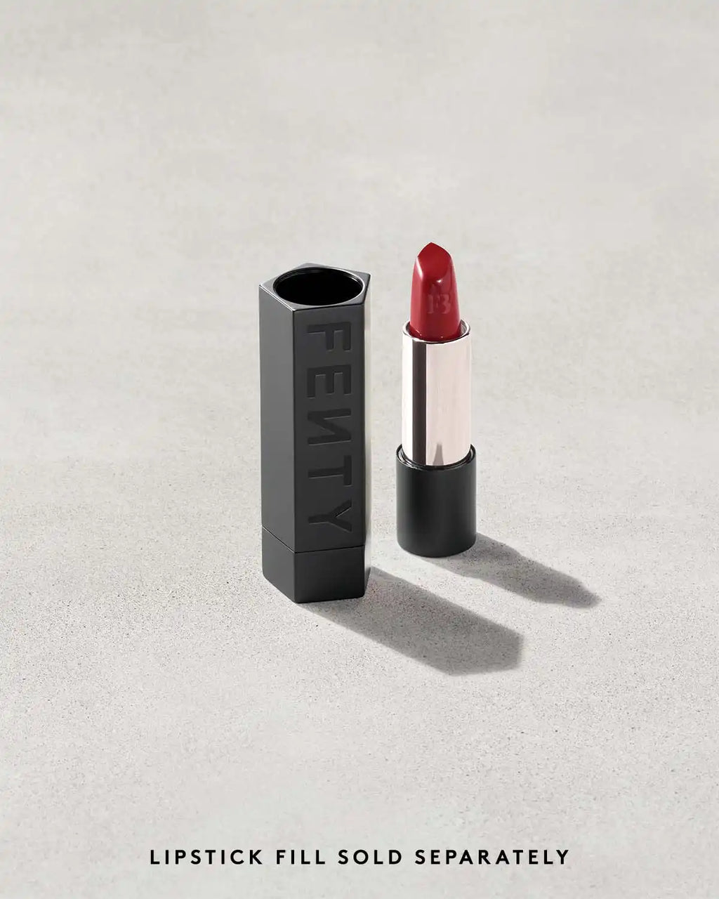 Fenty Icon The Case Semi-Matte Refillable Lipstick — Matte Black