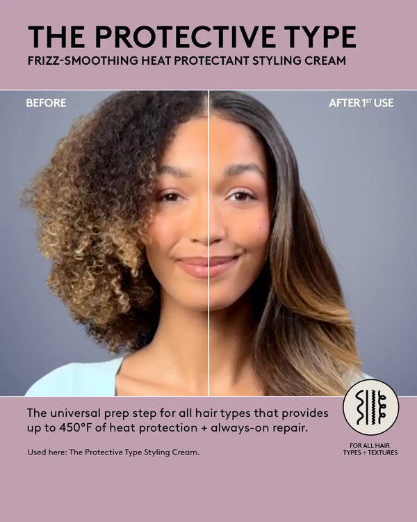 The Protective Type Frizz-Smoothing Heat Protectant Styling Cream