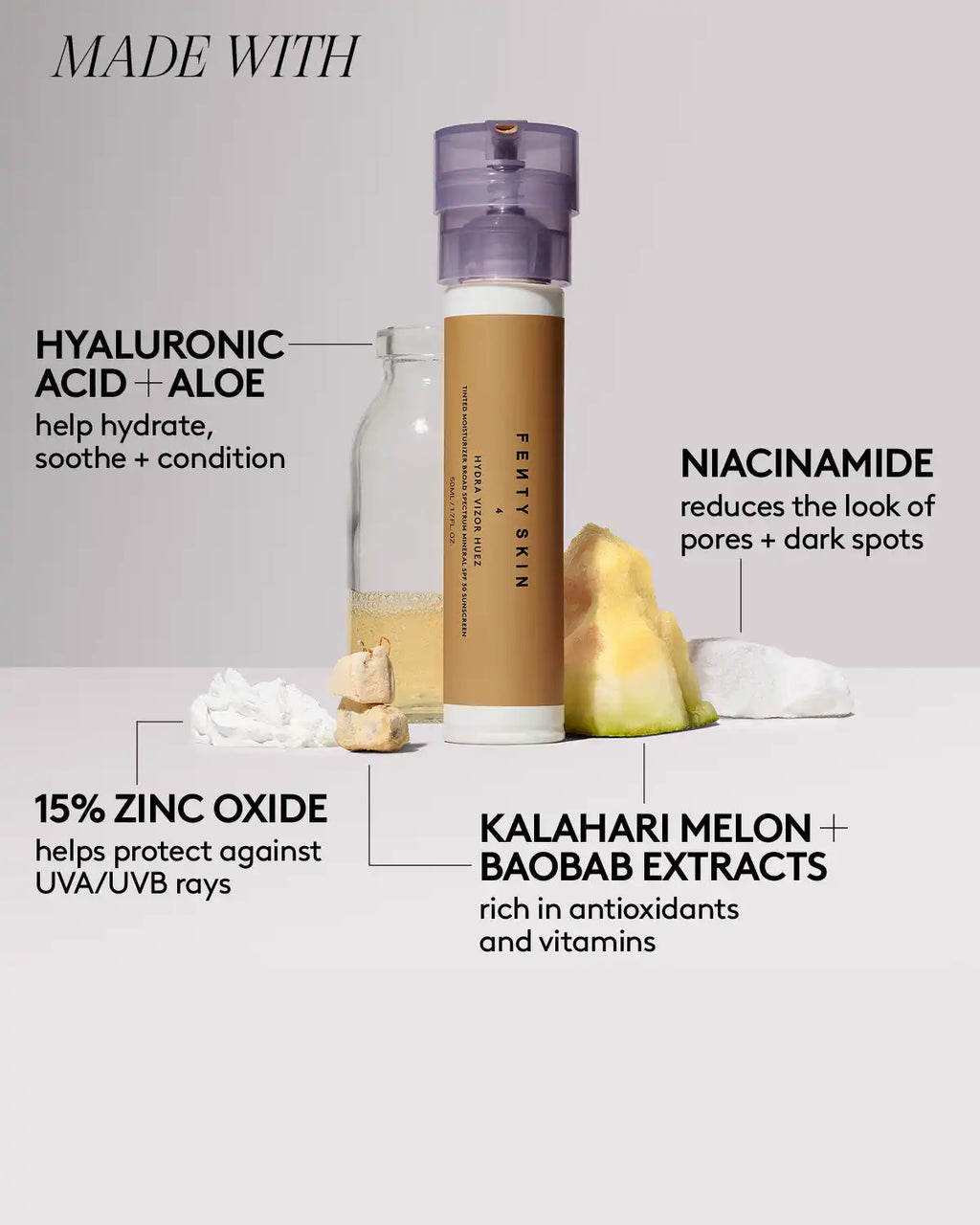 Hydra Vizor Huez Tinted Moisturizer Broad Spectrum Mineral SPF 30 Sunscreen Refill — 8
