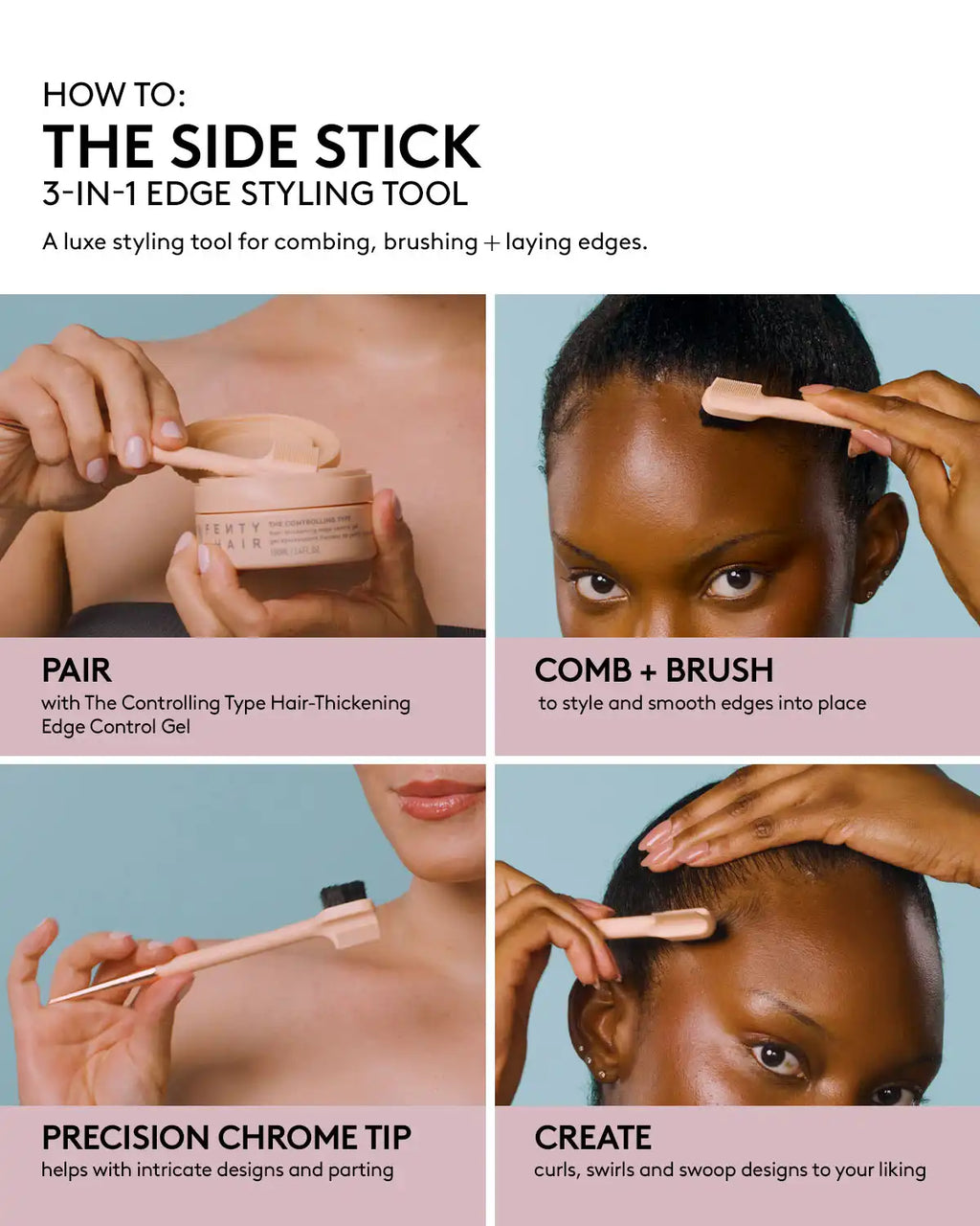The Side Stick 3-in-1 Edge Styling Tool