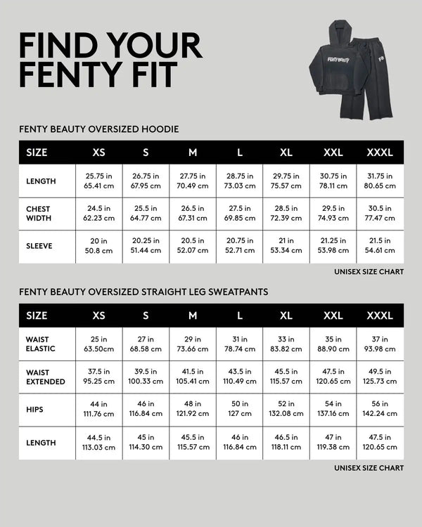 Fenty Beauty Oversized Unisex Straight Leg Sweatpants — XXXL
