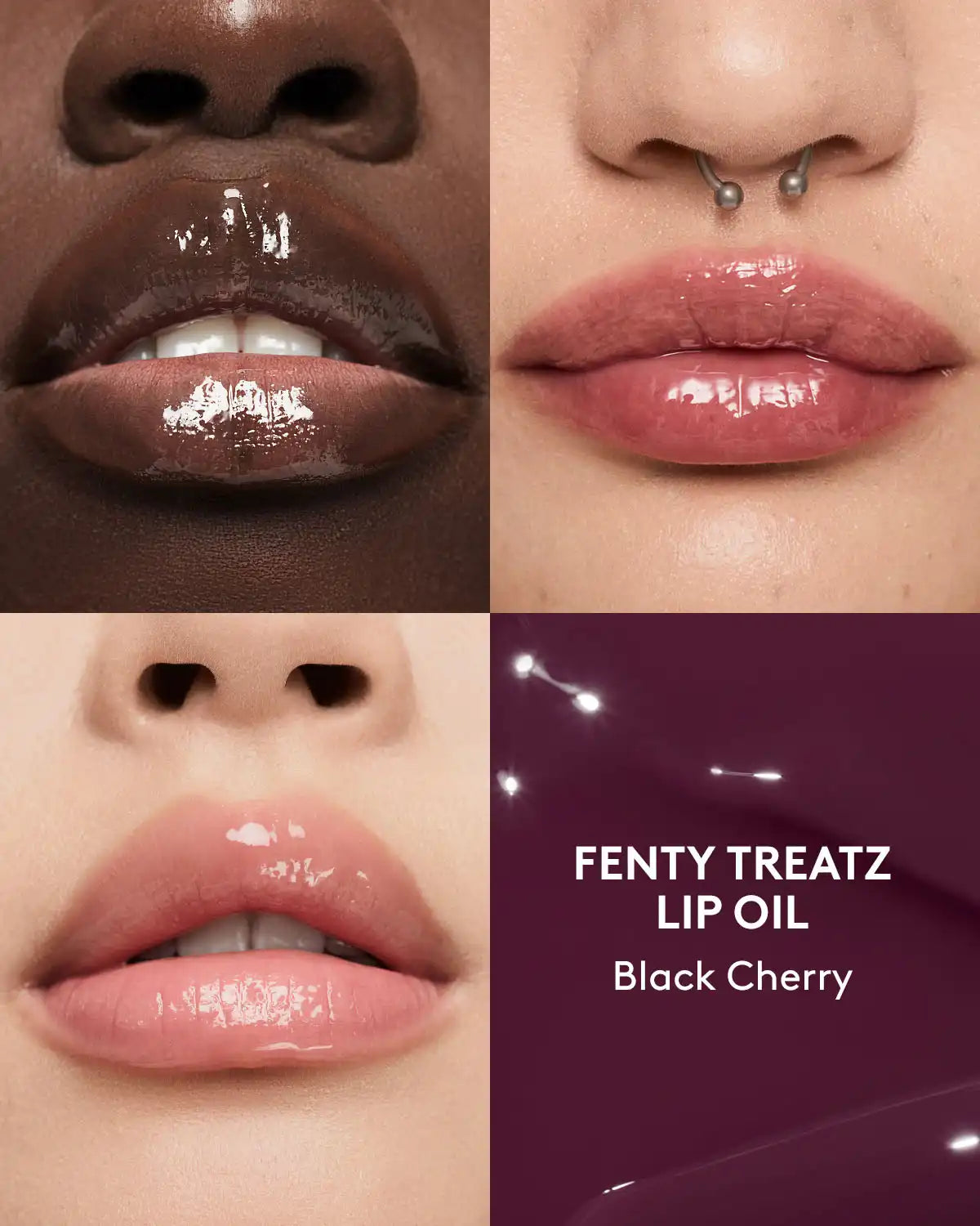 Fenty Treatz Hydrating + Strengthening Lip Oil — Black Cherry Secondary image