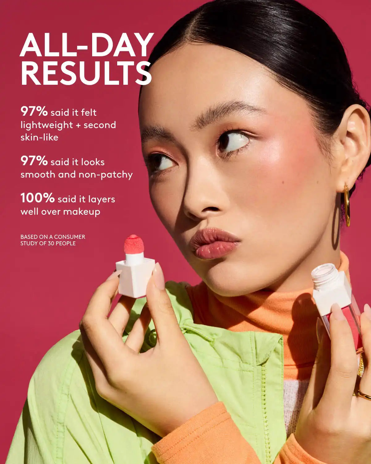 Shake ’N Play Buildable Liquid Blush — Fiya Papaya