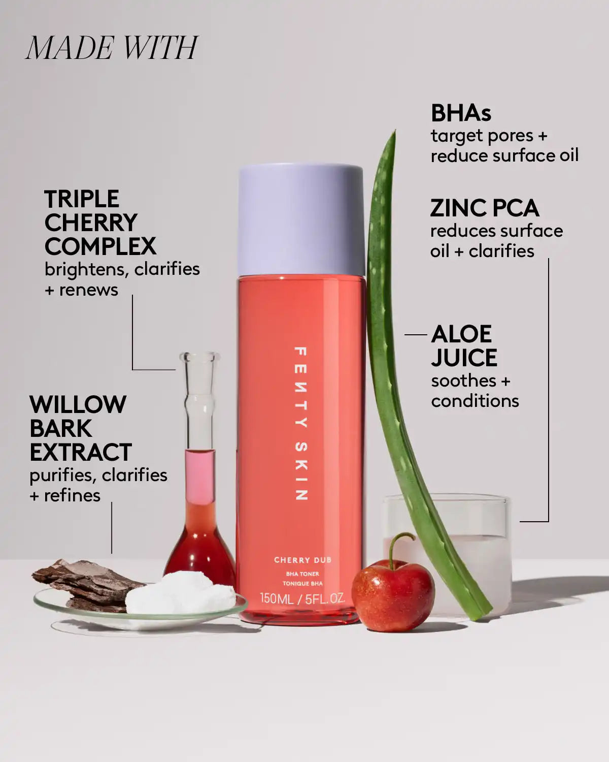 Cherry Dub BHA Toner with Salicylic Acid + Aloe Juice