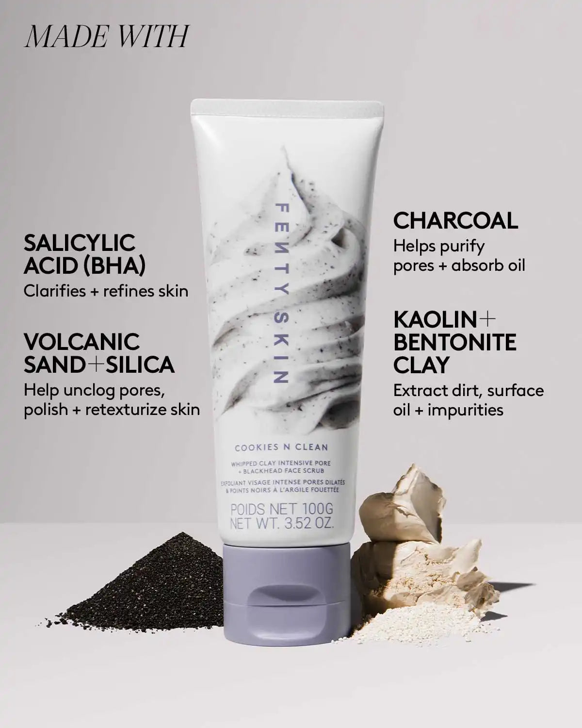 Cookies N Clean Whipped Clay Intensive Pore + Blackhead Face Scrub