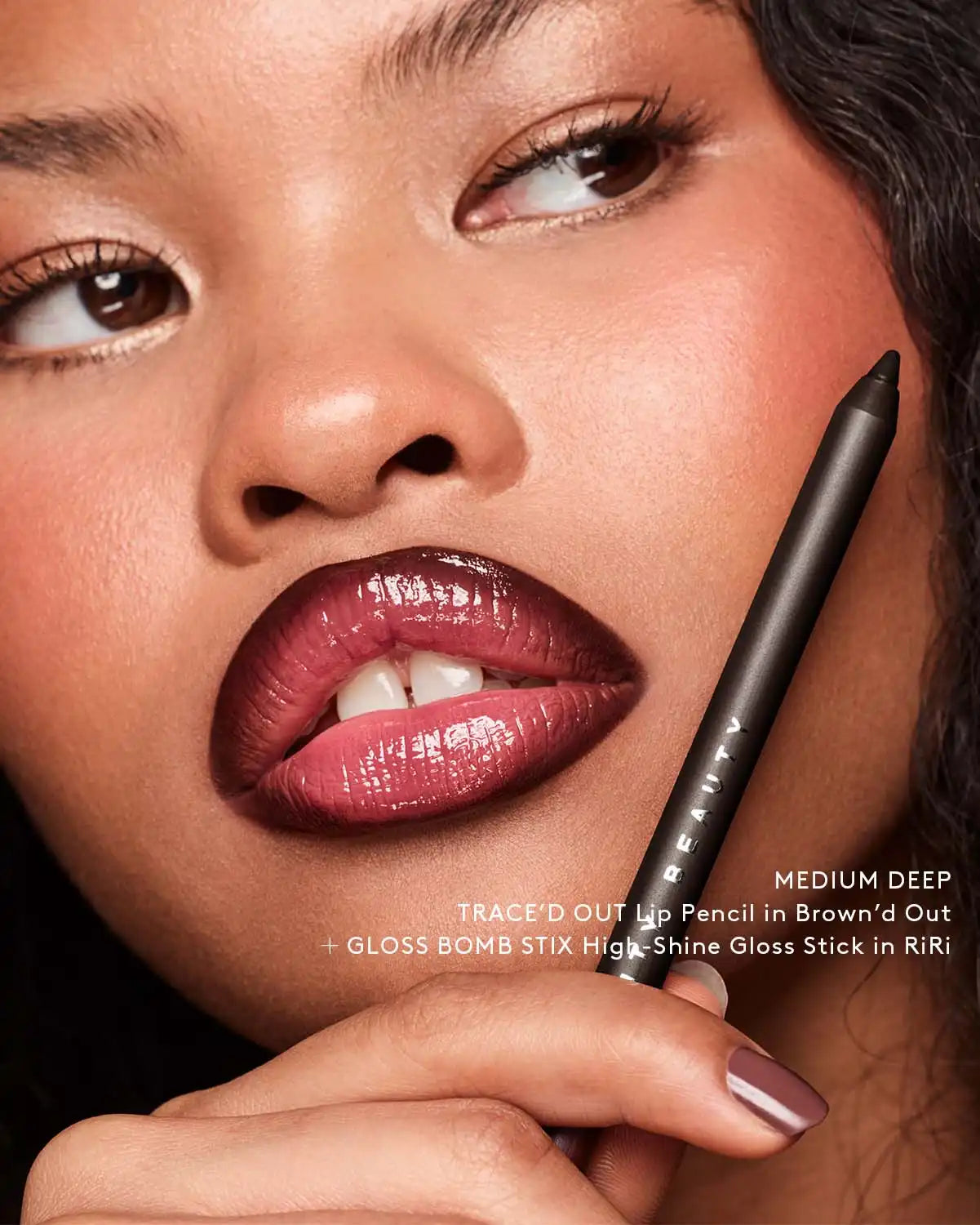 Trace'd Out Longwear Waterproof Pencil Lip Liner — Brown'd Out Secondary image