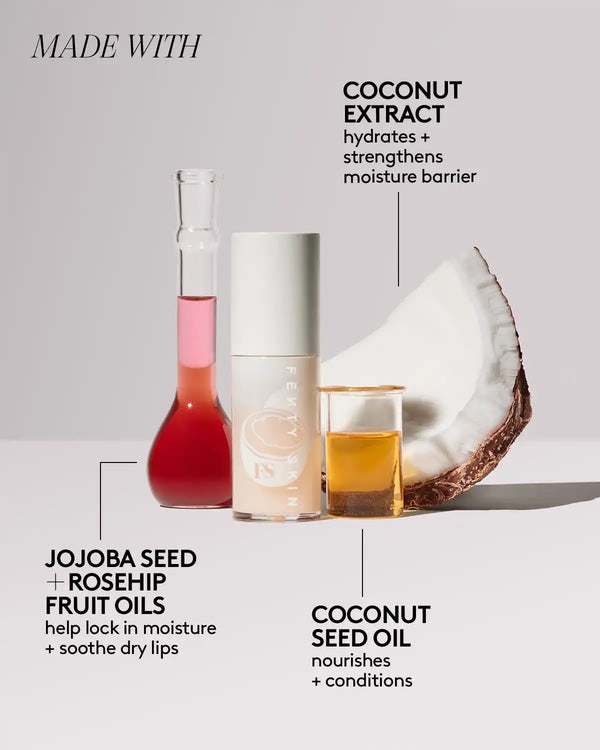 Fenty Treatz Hydrating + Strengthening Lip Oil — Coconut