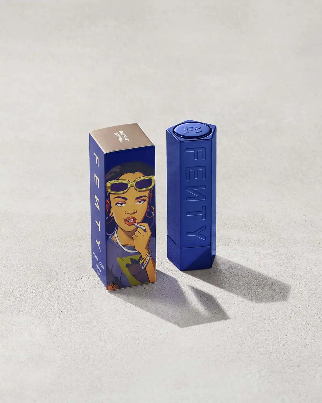 Fenty Icon The Case Semi-Matte Refillable Lipstick — Navy Edition
