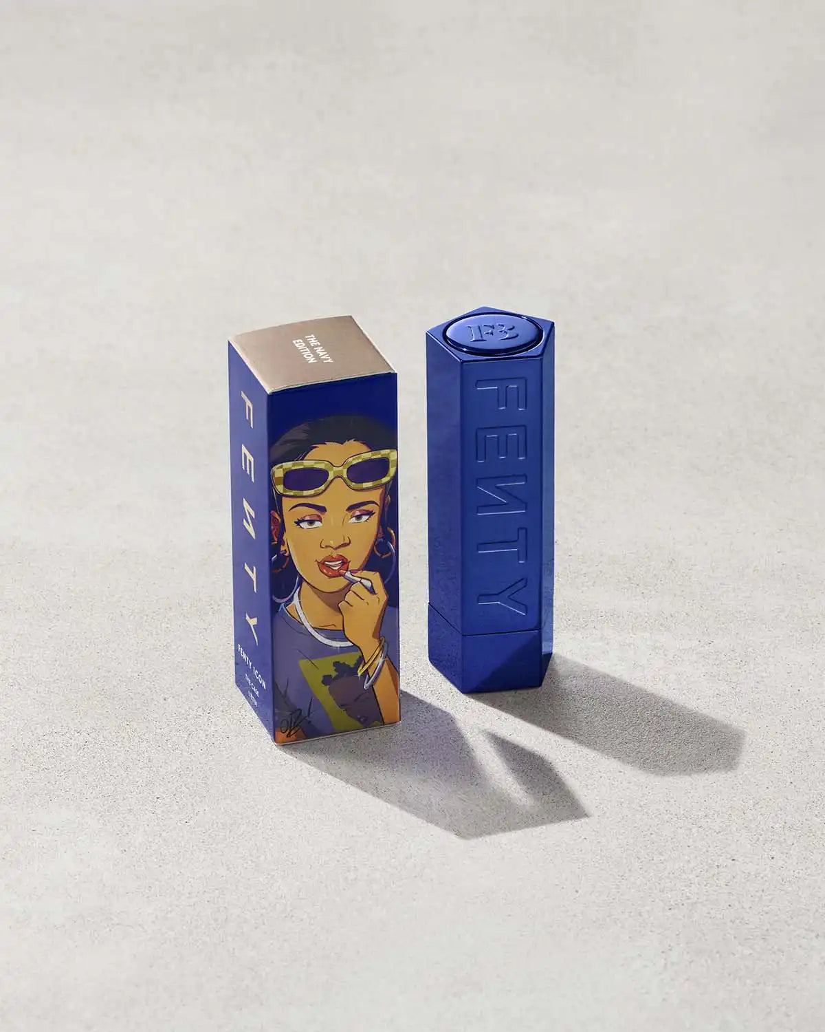 Fenty Icon The Case Semi-Matte Refillable Lipstick — Navy Edition